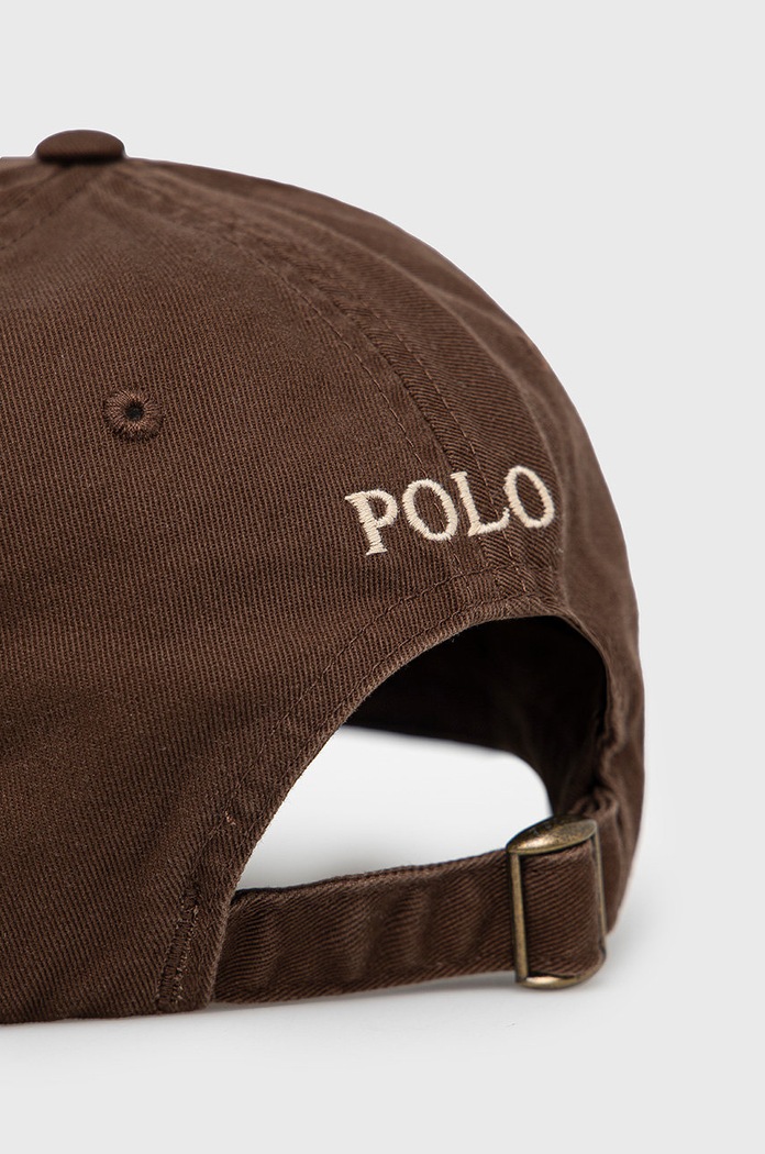 Accesorii Polo Ralph Lauren șapcă de baseball din bumbac 710667709058 maro
