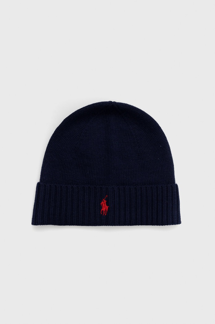 Polo Ralph Lauren Czapka wełniana niebieski 710886137002