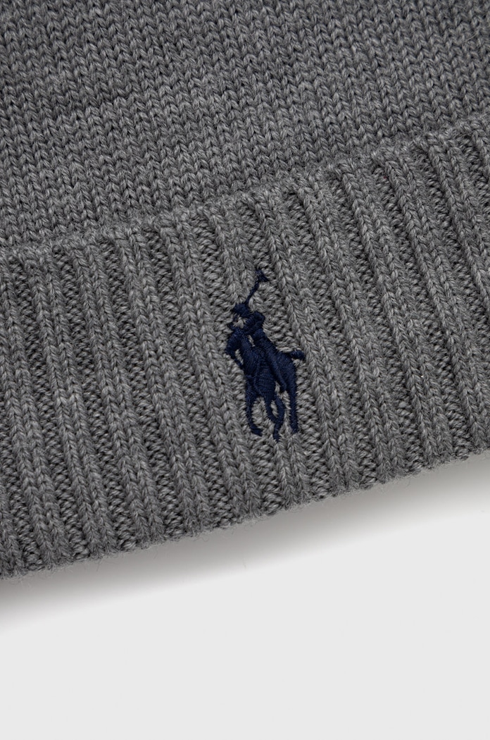 Akcesoria Polo Ralph Lauren Czapka wełniana 710886137003 szary