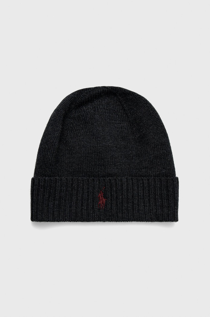 Polo Ralph Lauren Czapka wełniana szary 710886137004