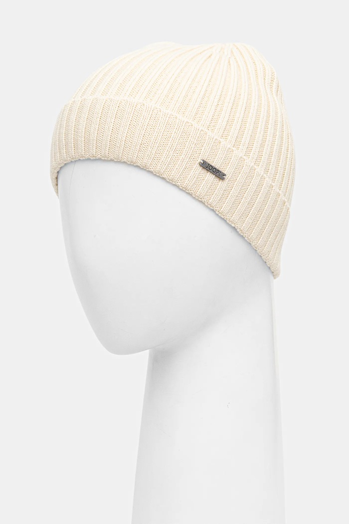 Joop! Czapka wełniana 30033196 beżowy AW25