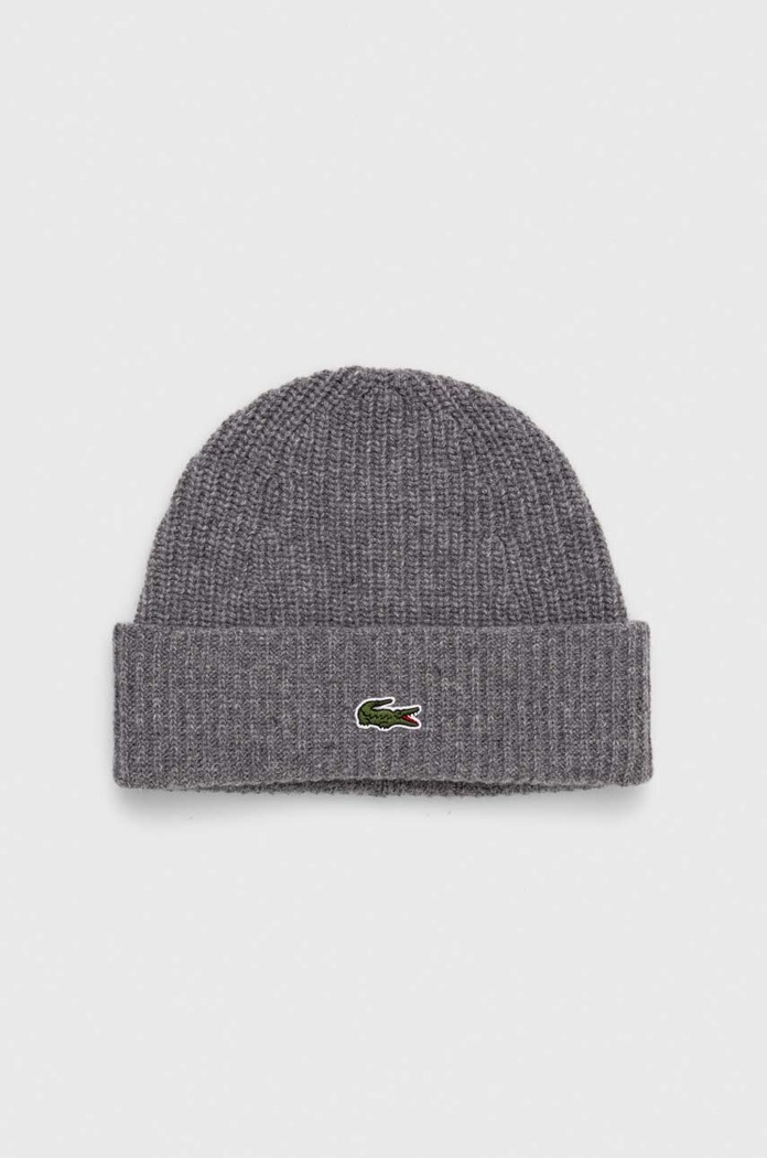 Vunena kapa Lacoste Planet friendly siva RB9883