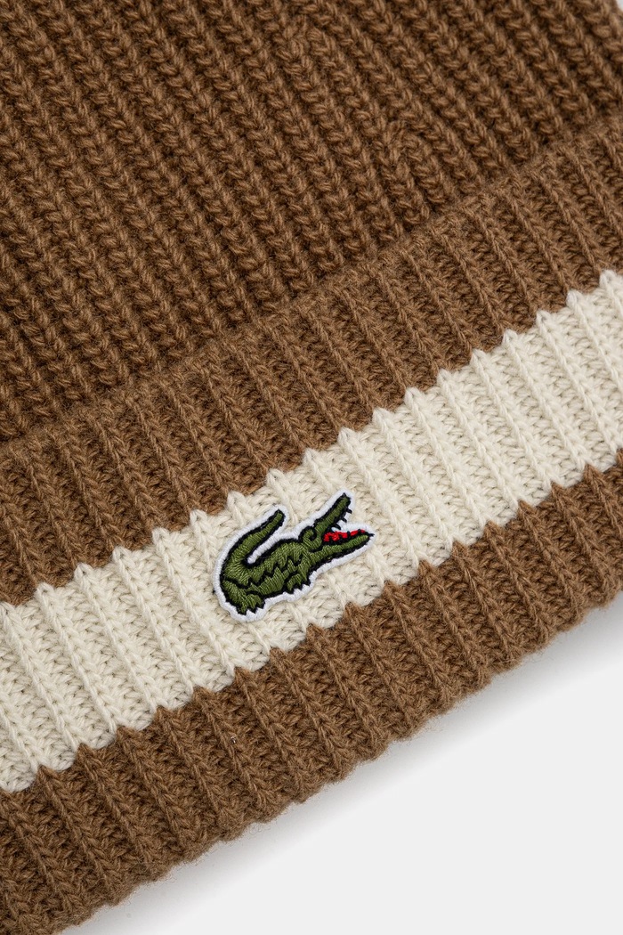 Akcesoria Lacoste czapka wełniana RB9883 zielony