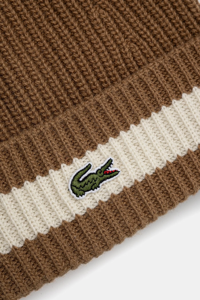 Akcesoria Lacoste czapka wełniana RB9883 zielony