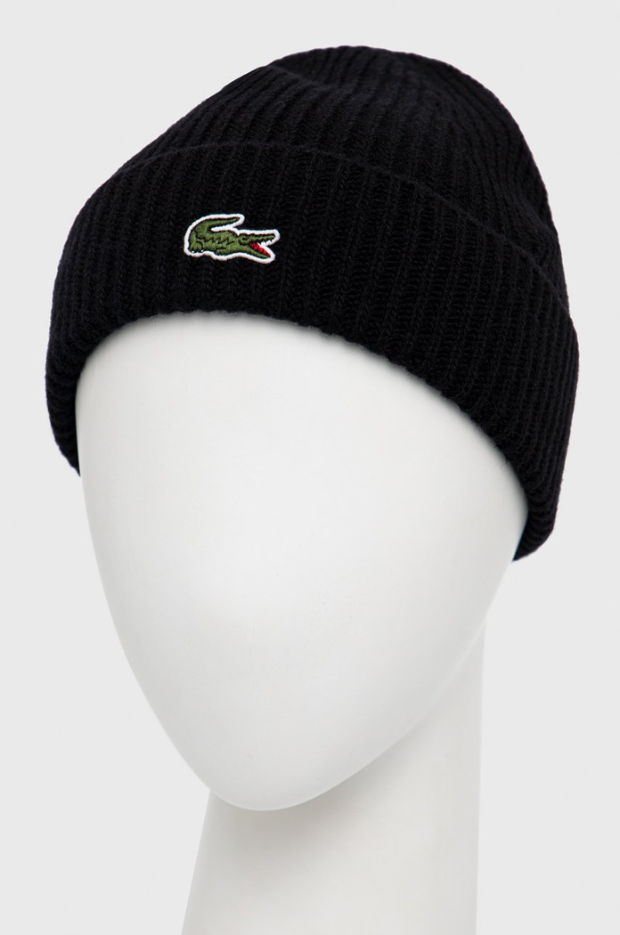 Αξεσουάρ Μάλλινο σκουφί Lacoste RB9883 μαύρο