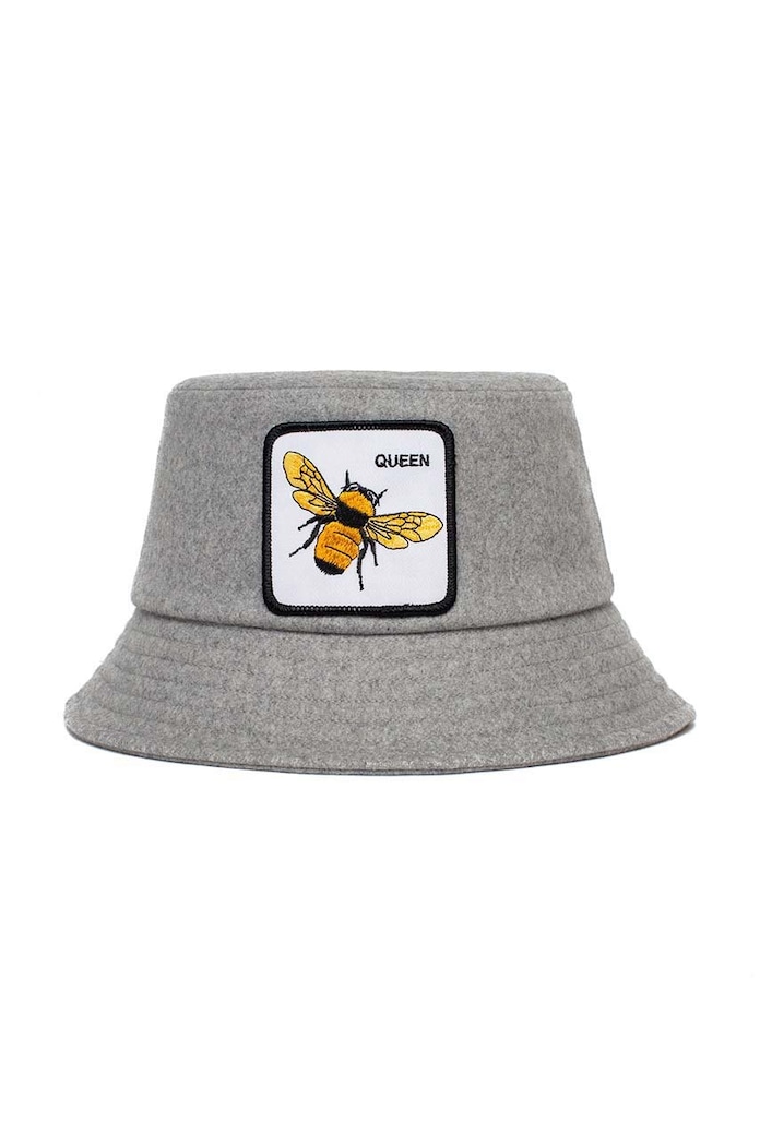Goorin Bros gyapjú sapka aplikációval szürke 105.0064