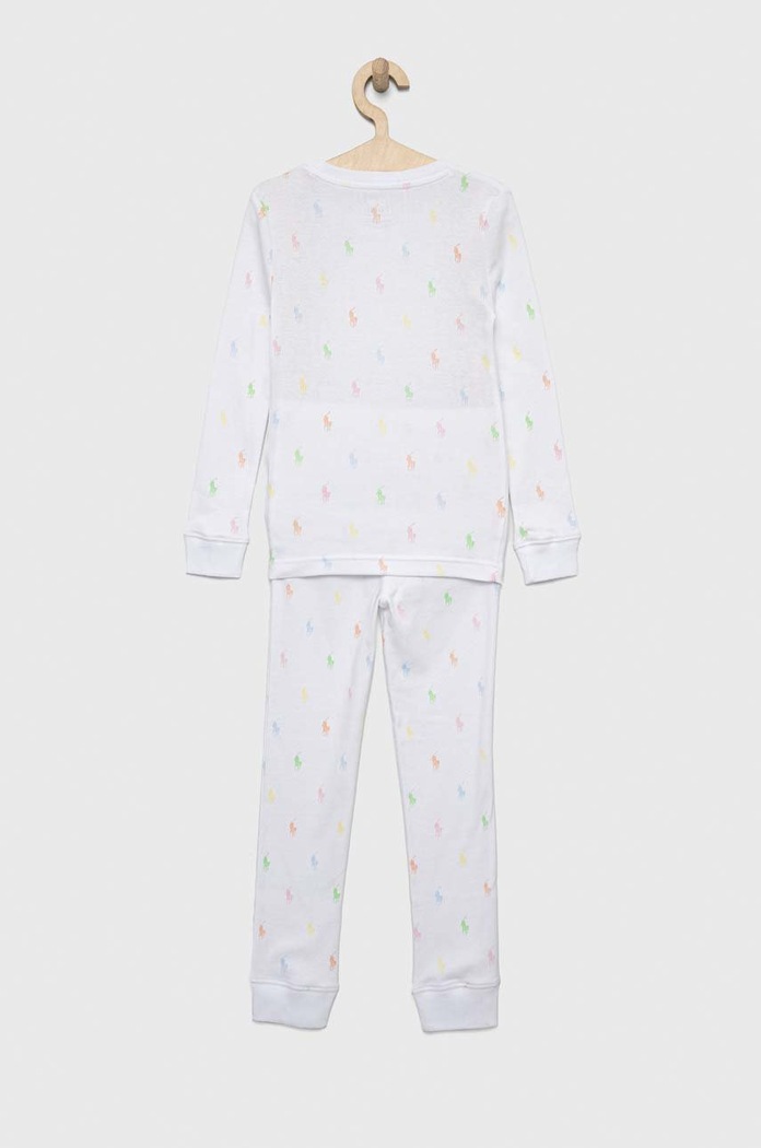 Памучна пижама Polo Ralph Lauren 4P0035 бял AW22