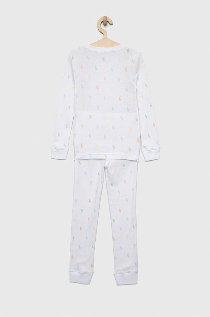 Памучна пижама Polo Ralph Lauren 4P0035 бял AW22