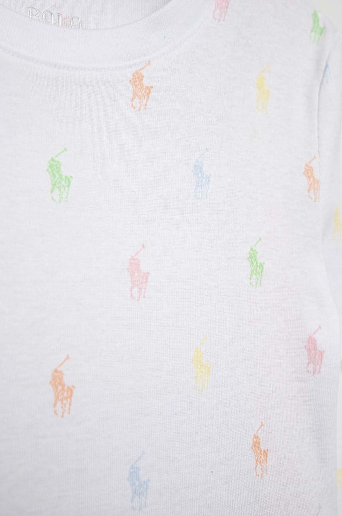 Момиче Памучна пижама Polo Ralph Lauren 4P0035 бял