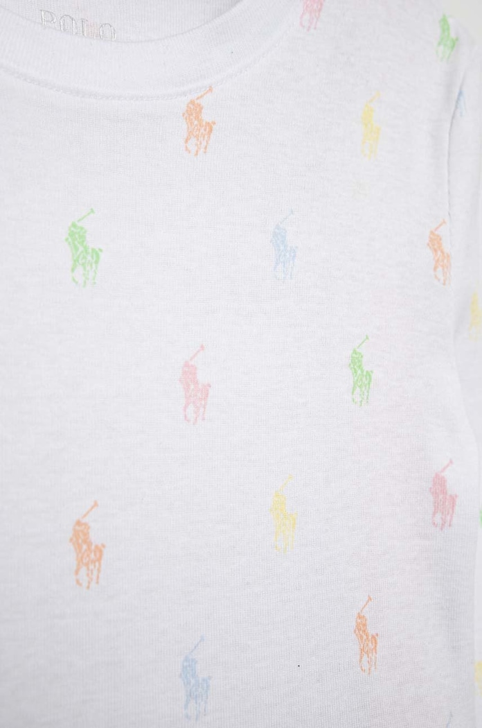Момиче Памучна пижама Polo Ralph Lauren 4P0035 бял