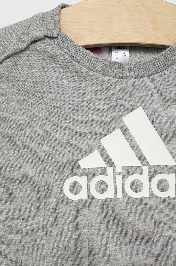 Chłopiec adidas dres dziecięcy HM6613 szary