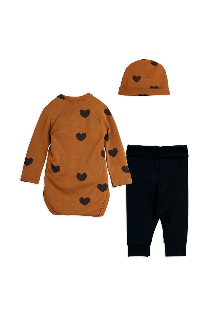 Komplet za bebe Mini Rodini 1000011500 smeđa AA00