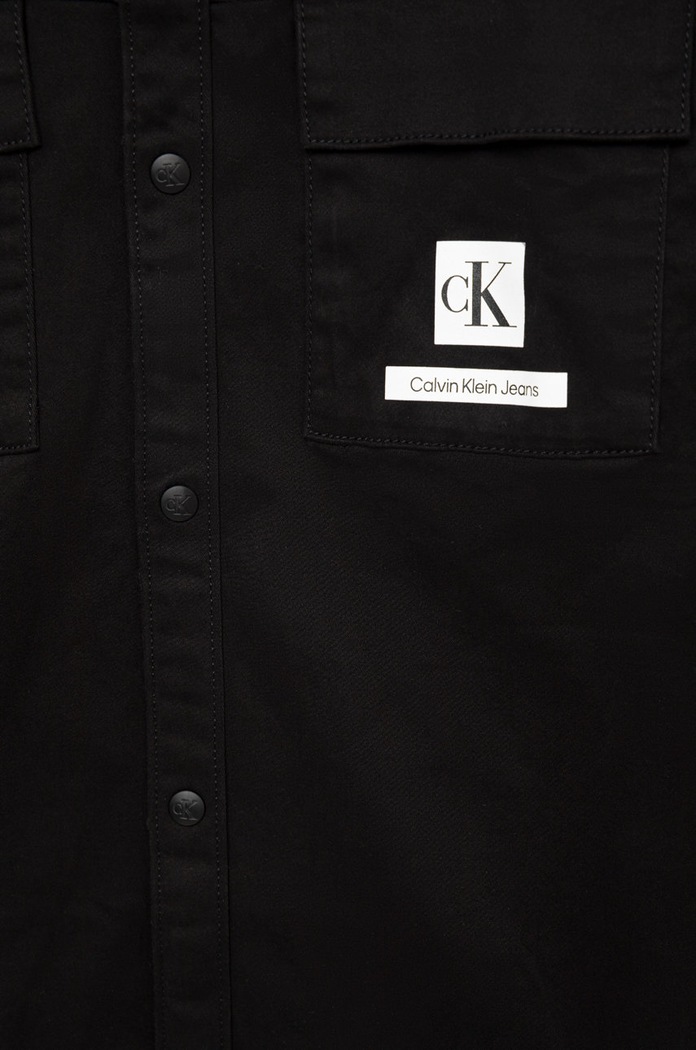 Chłopiec Calvin Klein Jeans koszula dziecięca IB0IB01468.9BYY czarny