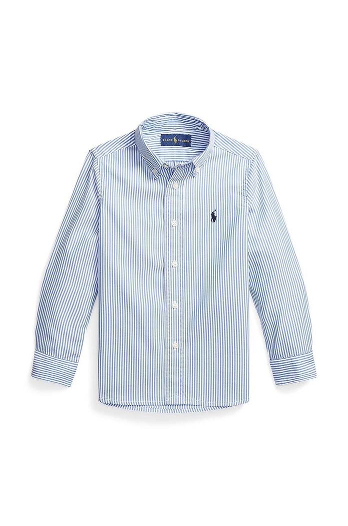 Polo Ralph Lauren koszula bawełniana dziecięca wzorzyste niebieski 322819240001