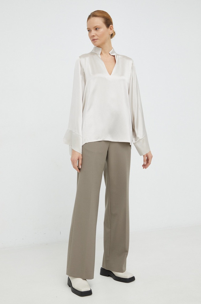 Μπλουζάκι By Malene Birger Lomaria Q70365009 μπεζ AW22