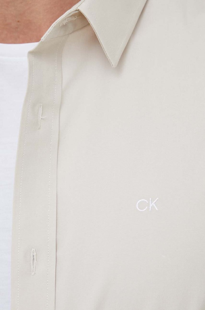 Πουκάμισο Calvin Klein K10K110856.9BYY μπεζ SS25