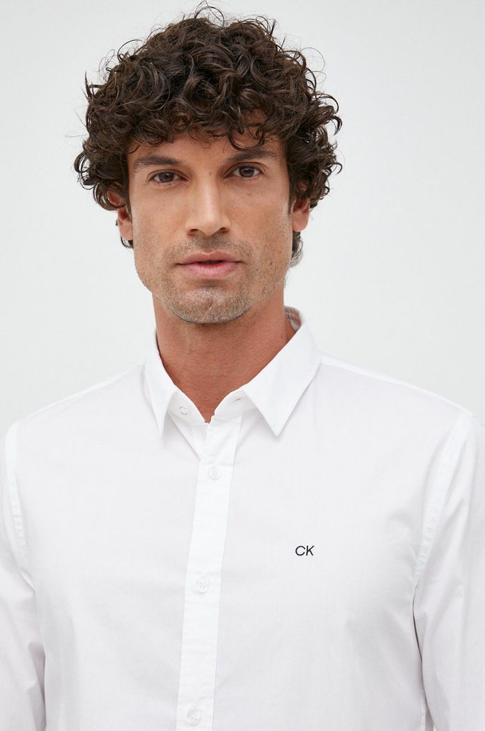 Košeľa Calvin Klein biela K10K110856.9BYY