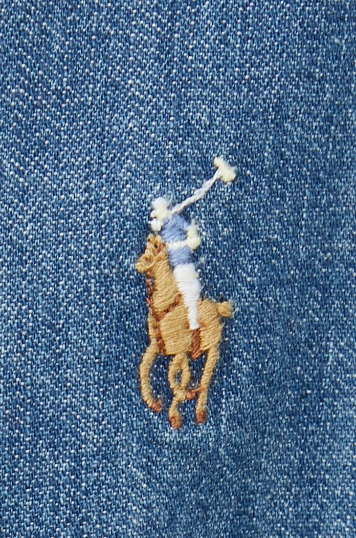Polo Ralph Lauren camicia di jeans 710792043001 blu AW22