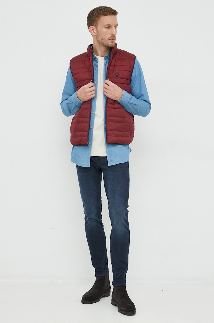 Džínová košile BOSS 50479056 modrá AW22