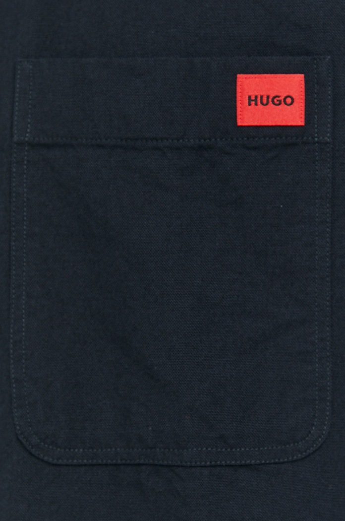 HUGO koszula męska bawełniana Evito 50479302 czarny