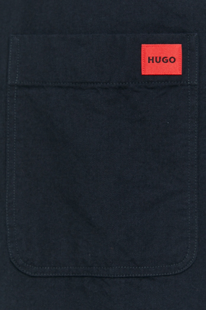 HUGO koszula męska bawełniana Evito 50479302 czarny