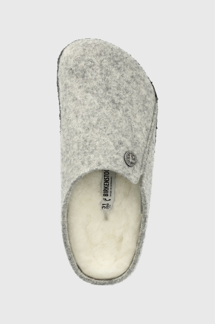 Детски вълнени пантофи Birkenstock сив 1015182