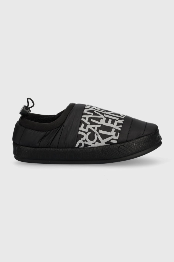 Παντόφλες Calvin Klein Jeans Home Slipper Wn W/coulisse μαύρο YW0YW00748.BDS