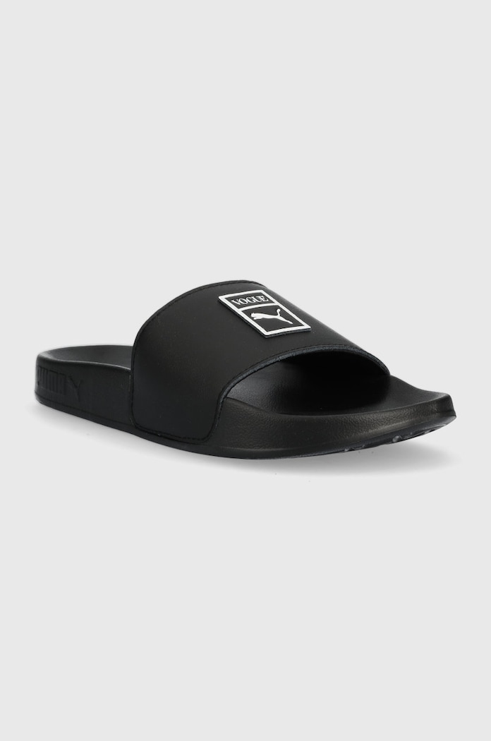 Puma șlapi de piele x VOGUE, Leadcat 2.0 393311 negru AW22
