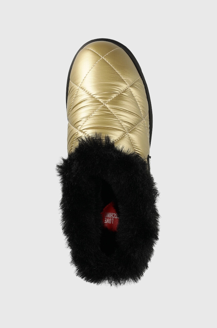 Love Moschino kapcie złoty JA10363H1FJZH90A