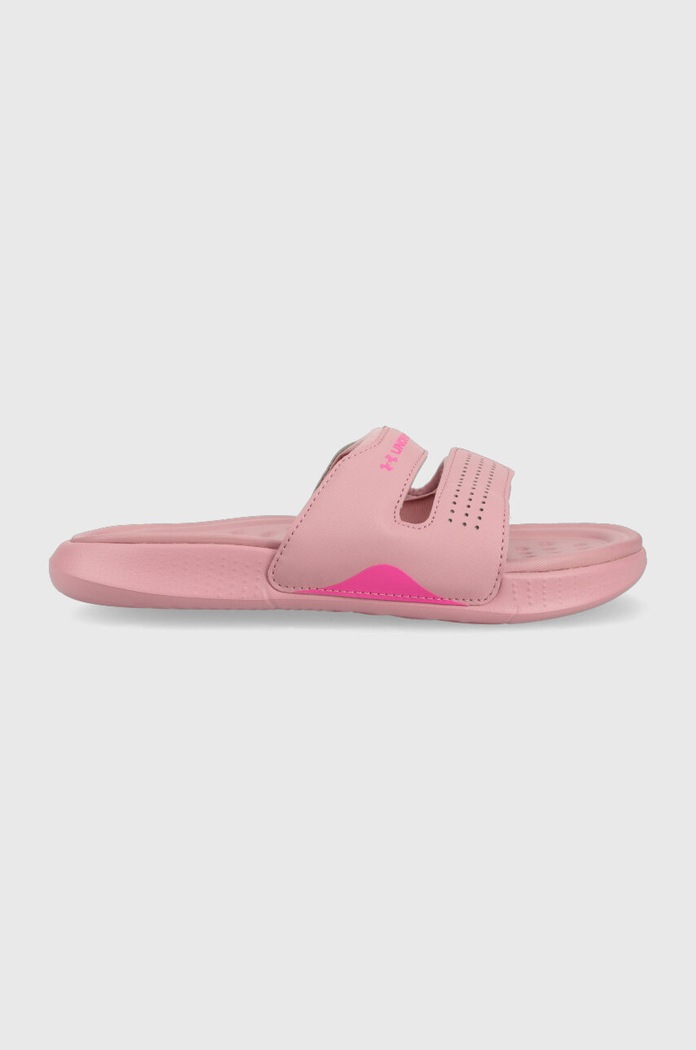 Pantofle Under Armour bez podpatku růžová 3025045