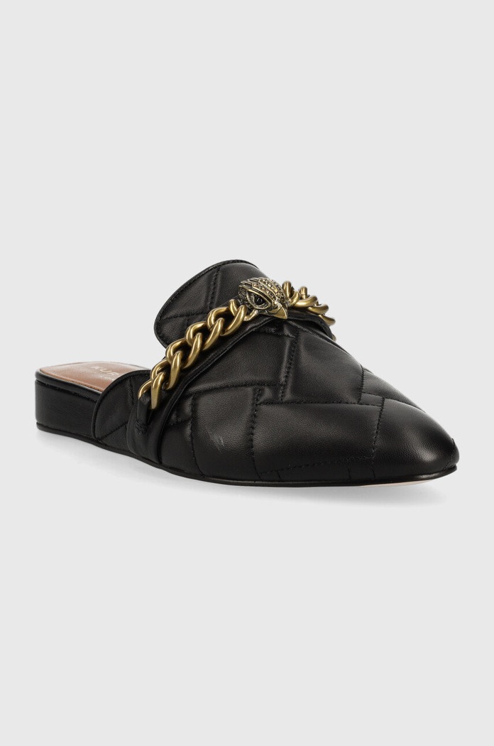 Kurt Geiger London Klapki skórzane Chelsea 5126400019.BLACK czarny AA00