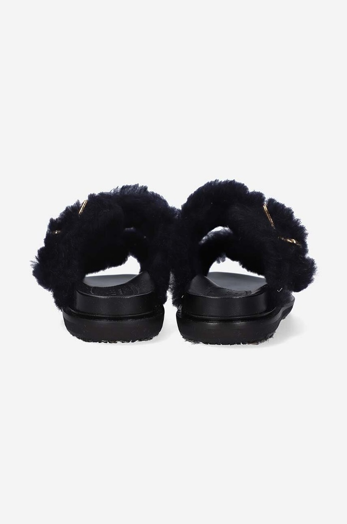 Marni klapki skórzane Fussbett Shoe FBMS014501.P5045.ZL866