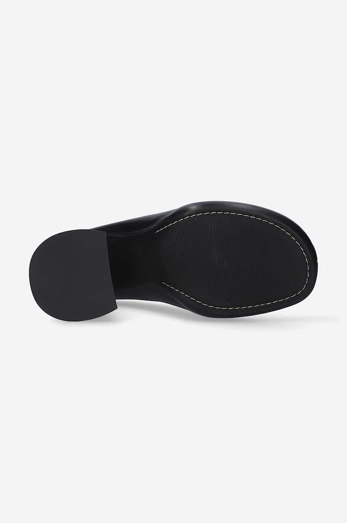 Marni klapki skórzane Sabot SBMS007110.P4545 czarny AW22