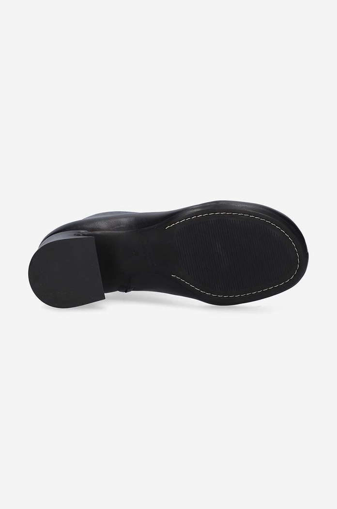Kožené kotníkové boty Marni TCMS008606.P4545 černá AW22
