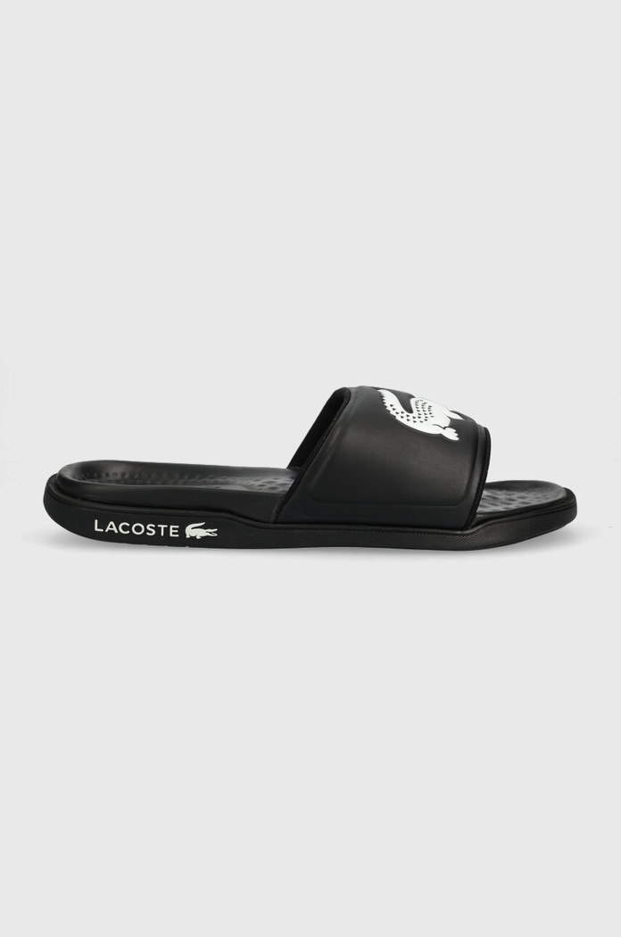 Шлепанцы Lacoste Croco Dualiste чёрный 43CMA0020.312