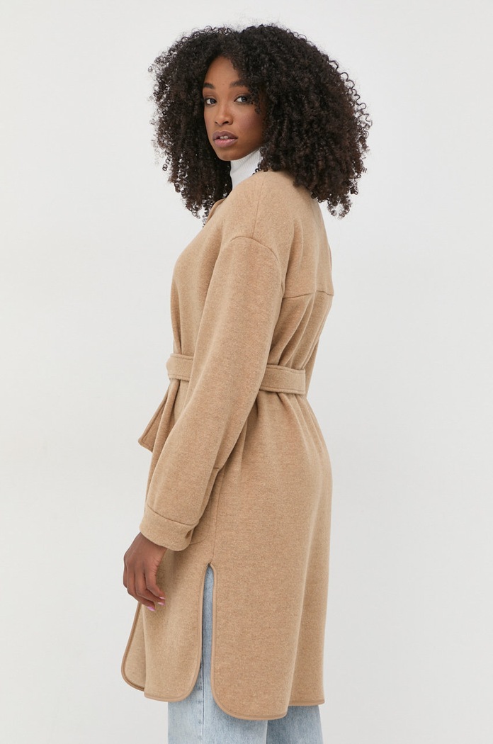 Ruházat Max Mara Leisure gyapjúkabát 39060426600 barna