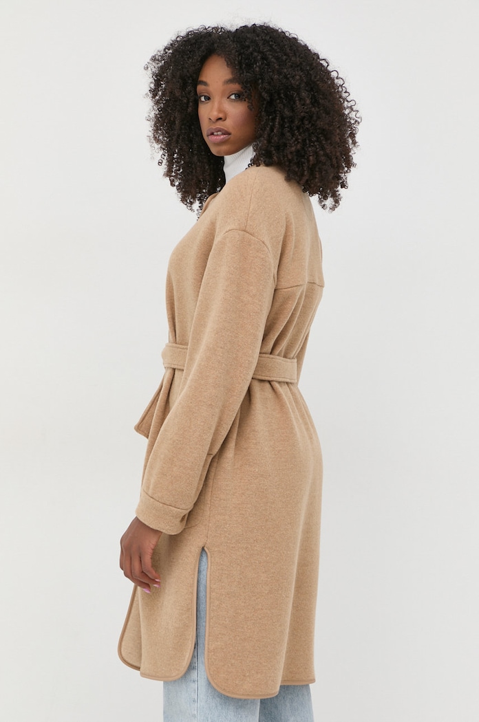 Ruházat Max Mara Leisure gyapjúkabát 39060426600 barna