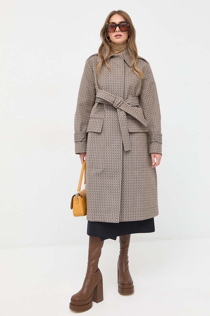 Victoria Beckham płaszcz beżowy 1422WCT004234A