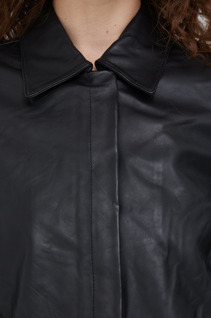 Calvin Klein bőrdzseki K20K204170.9BYY fekete