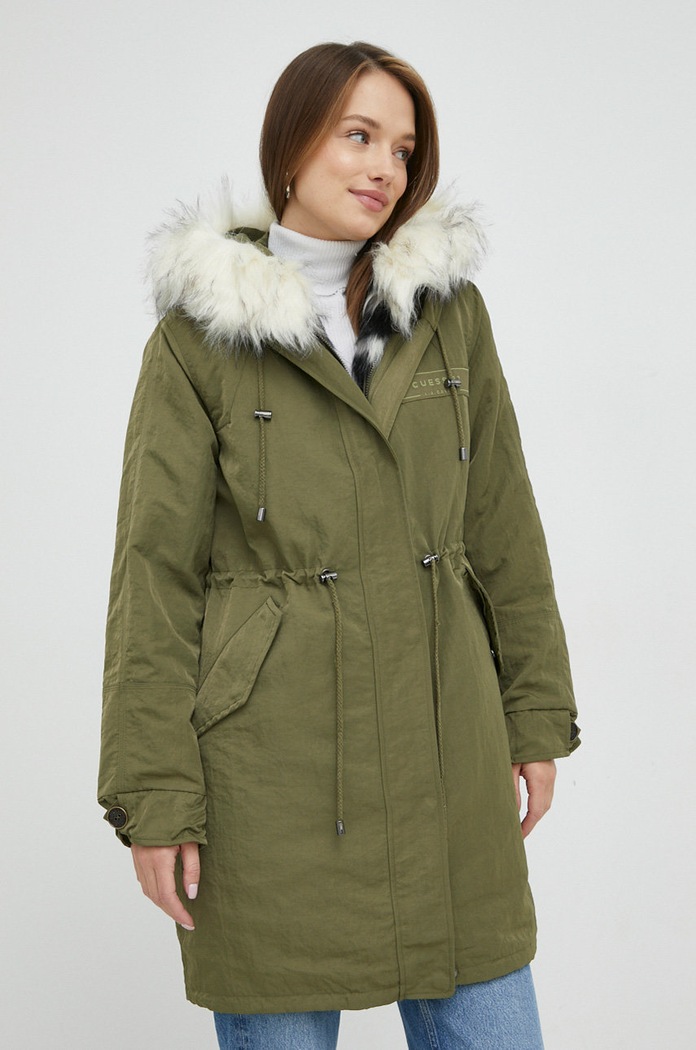 Guess parka pozostałe zielony W2BL32.WEWG0