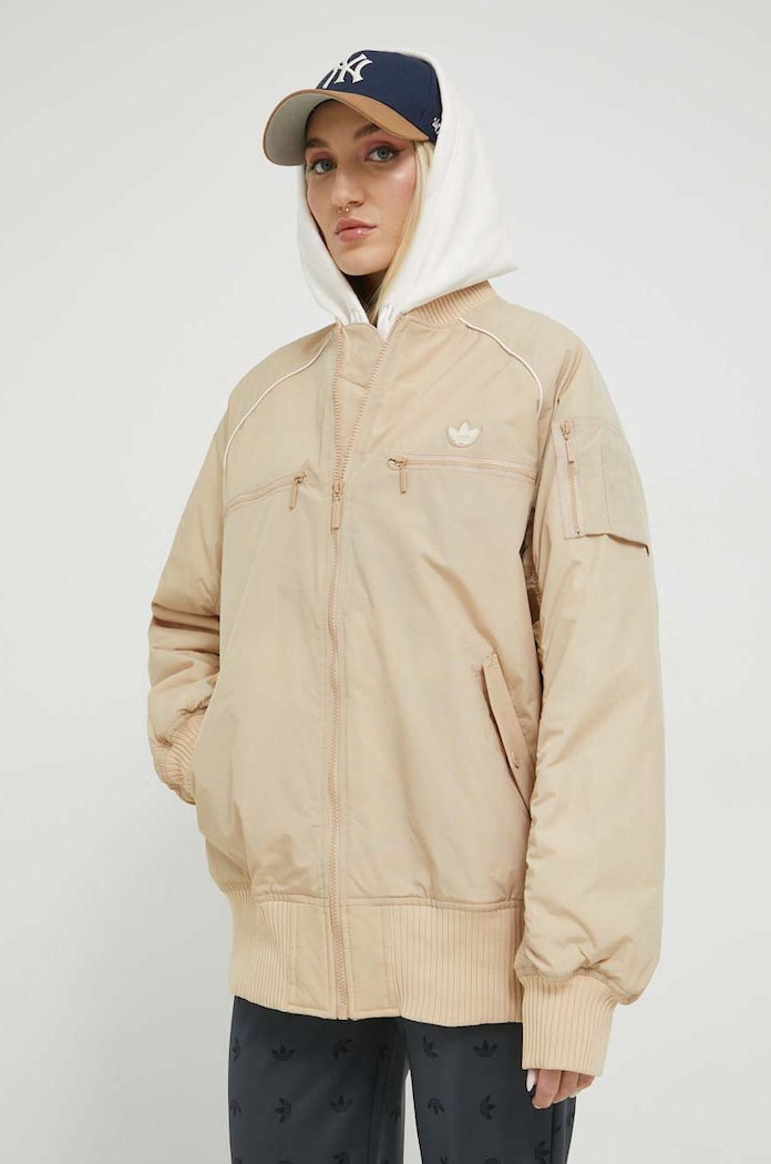 Bunda adidas Originals bomber béžová HK5232
