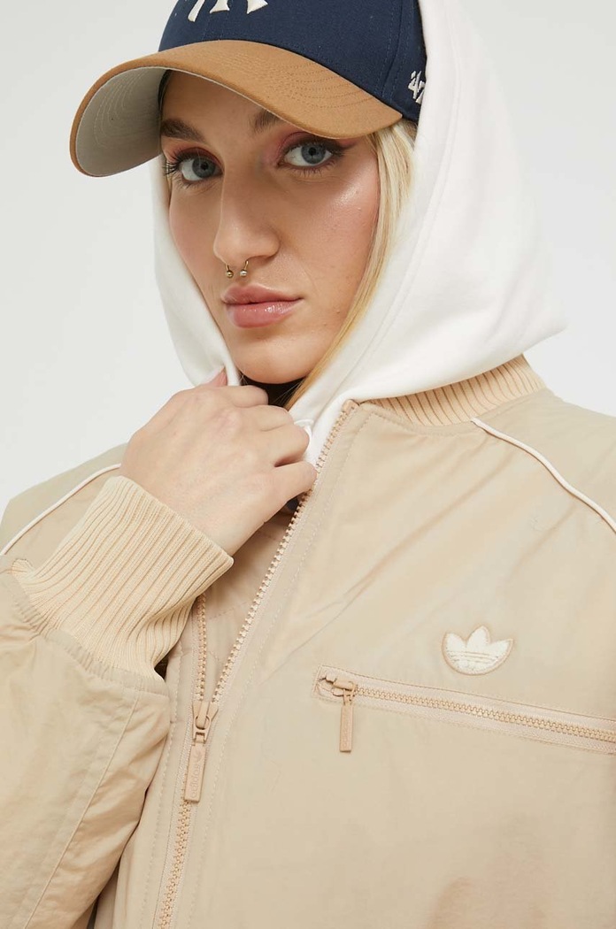 Bunda adidas Originals béžová HK5232