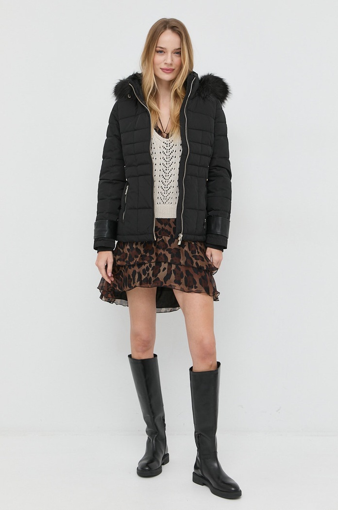 Páperová bunda Morgan GNINAE.NOIR čierna AW23