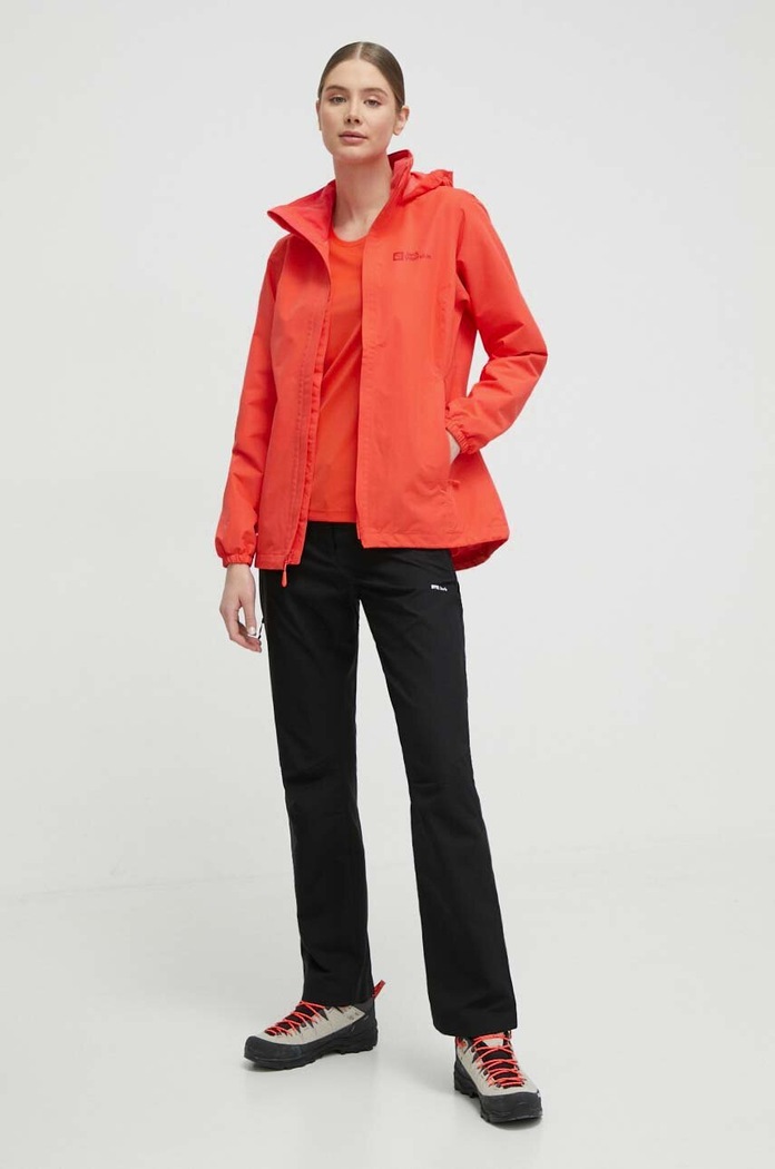 Turistická bunda Jack Wolfskin STORMY POINT 2L JKT 1111202 červená SS24