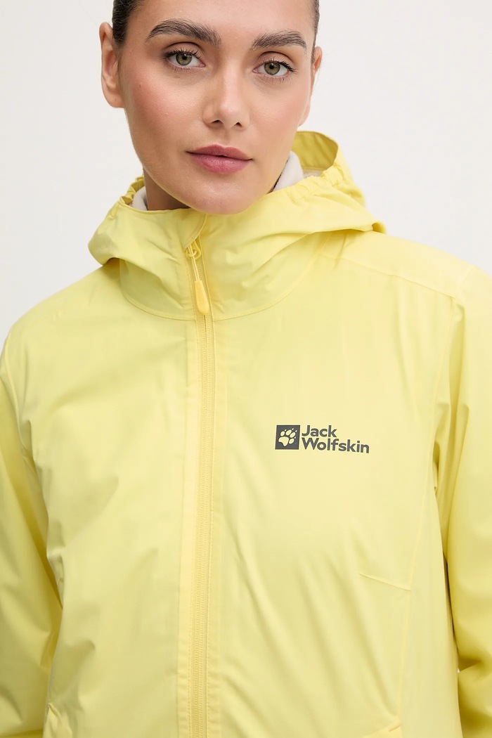 Jack Wolfskin szabadidős kabát Moonrise 3in1 sárga 1115621