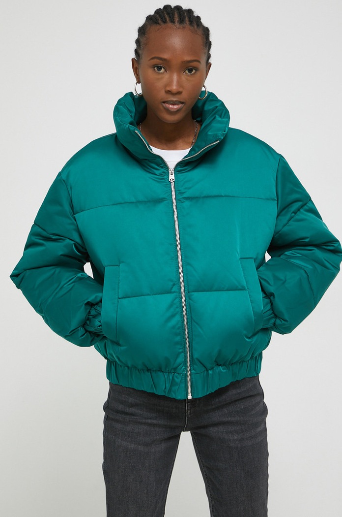 Abercrombie & Fitch geaca cu captuseala verde KI144.2052.330