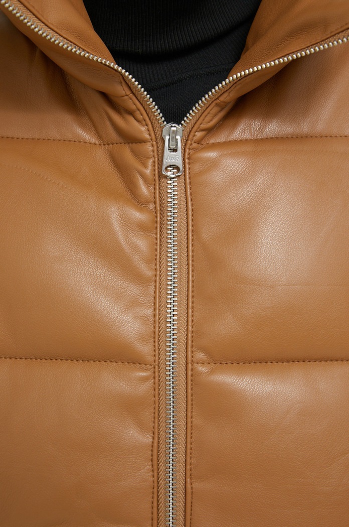Αμάνικο μπουφάν Abercrombie & Fitch KI144.2053.410 καφέ