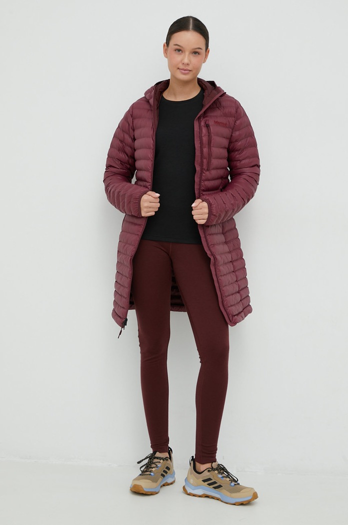 Bunda Marmot M13215 burgundské AW22