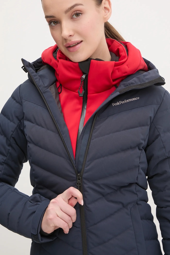 Pernata jakna Peak Performance Frost mornarsko plava G78024