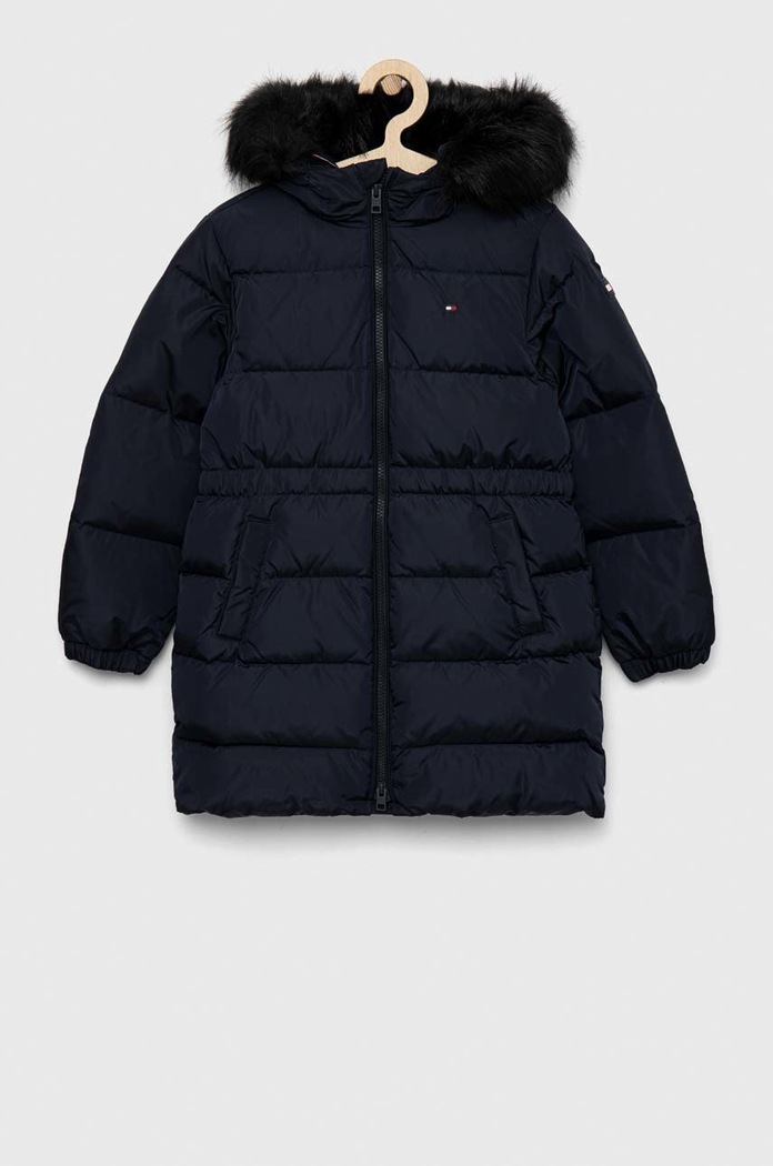 Tommy Hilfiger kurtka puchowa dziecięca pozostałe granatowy KG0KG06924.9BYY